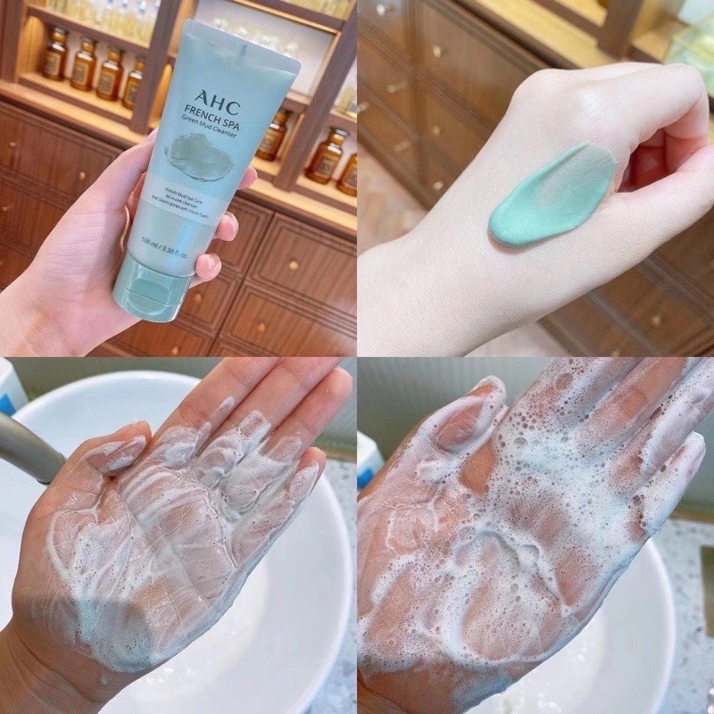 ahc french spa green mud cleanser