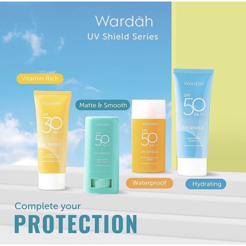 Wardah Uv Shield Spf 50++ Light Matte sun Stick 22g// Aqua fresh Spf 50 ...