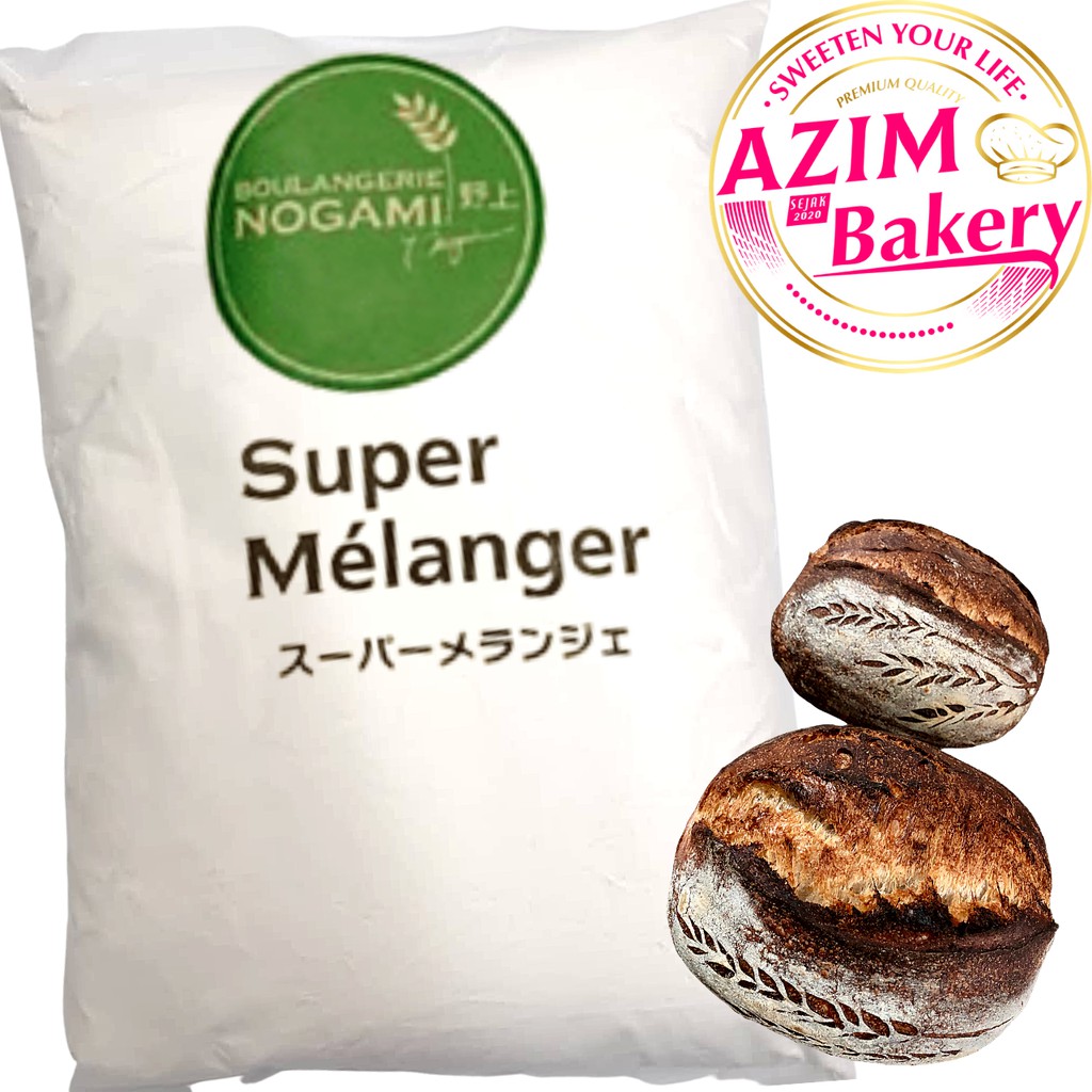 Shop Malaysia Super Melanger Premium Japanese Bread Flour 500g 1kg High Protein Flour Tepung Roti Jepun Halal By Azim Bakery Shopee Singapore