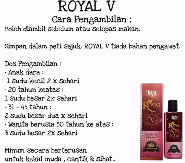 Shop Malaysia Royal V Jamu Ratu Malaya Jrm Shopee Singapore