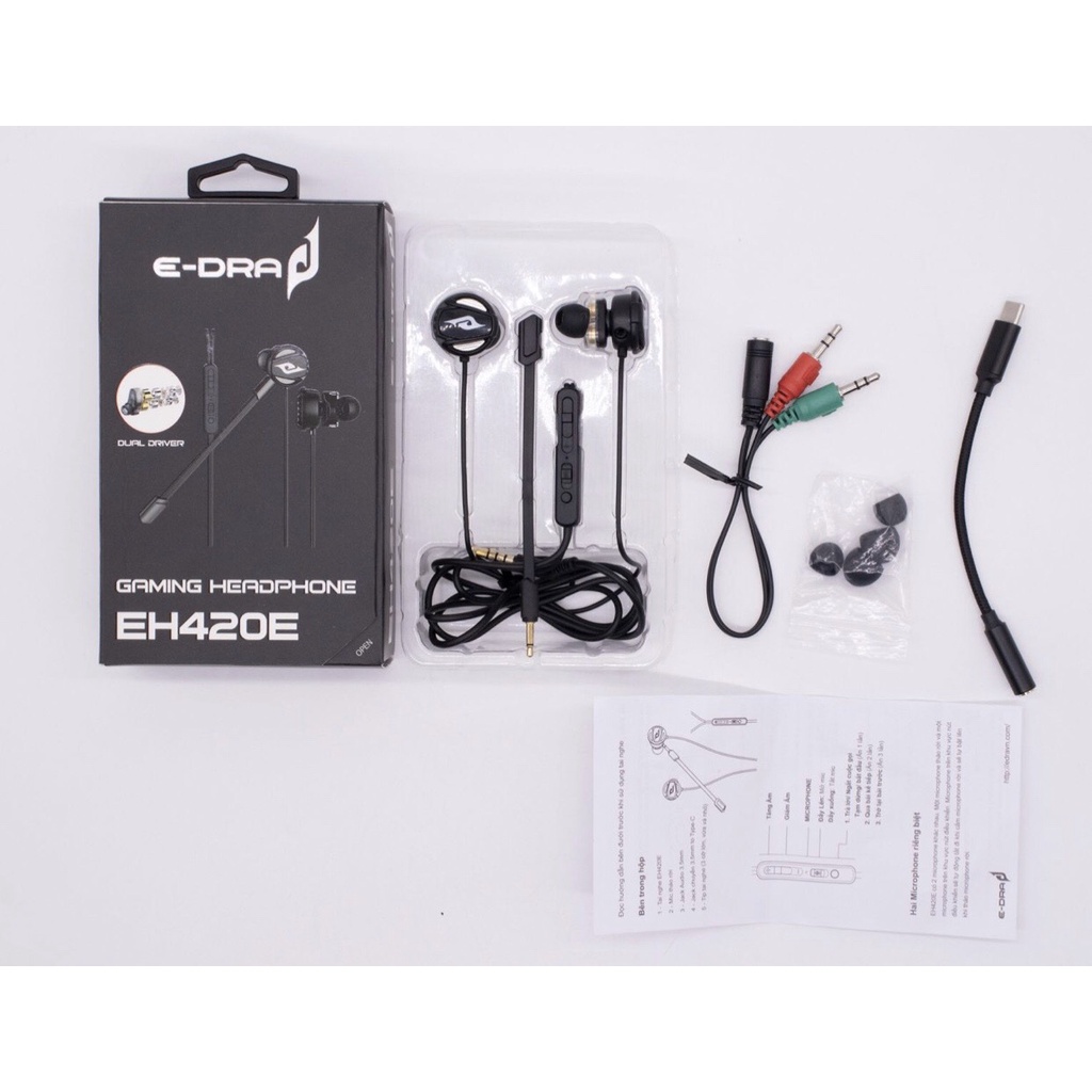 Gaming In Ear EDra 420E InEar Headphones With mic, High Quality, For