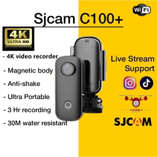 SJCAM C100+ Action Camera record video for TikTok and Instagram or webcam anti-shake | 2k video | Magnetic Body | WiFi