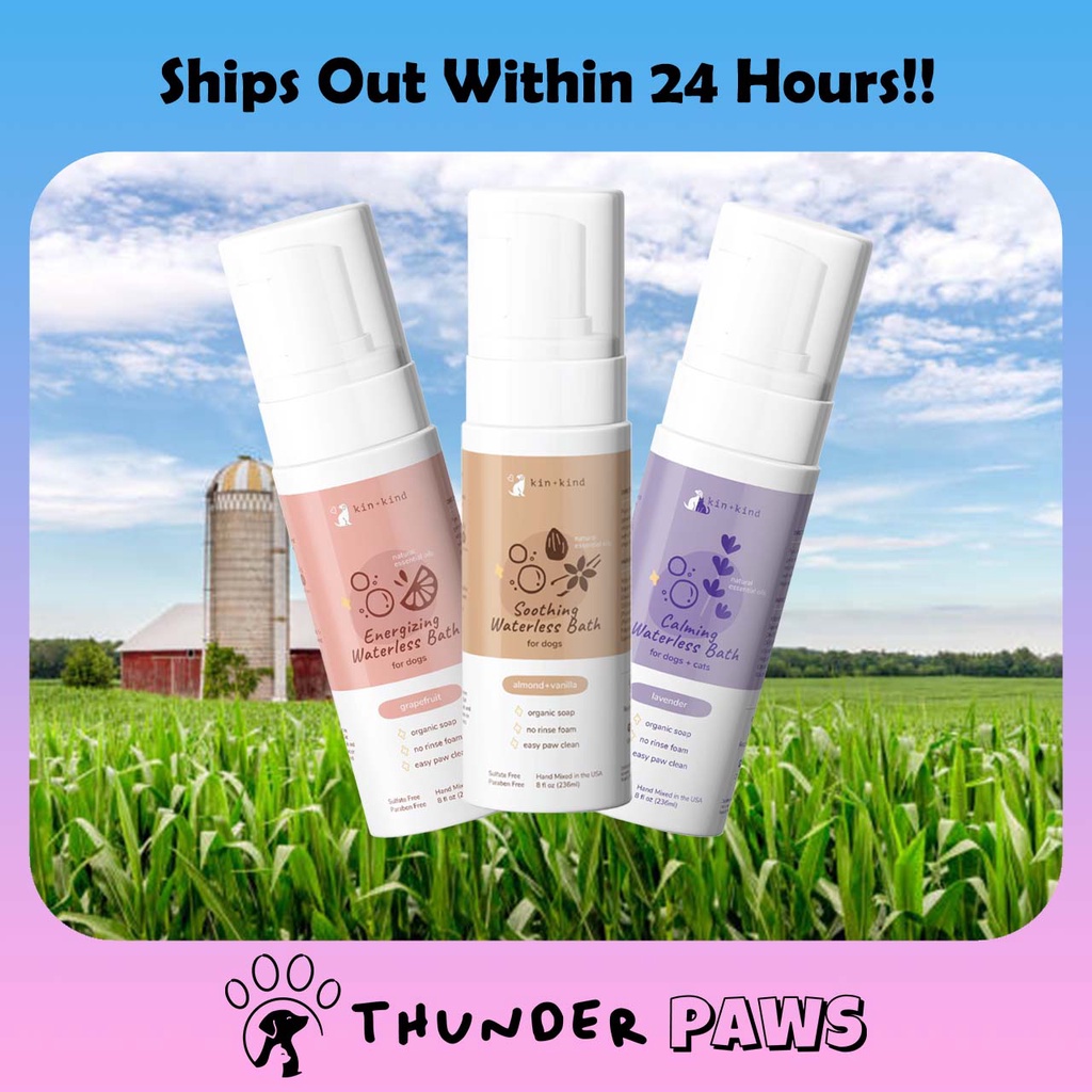 Kin+Kind Waterless Bath For Cats & Dogs (Grapefruit/ Lavender/ Almond