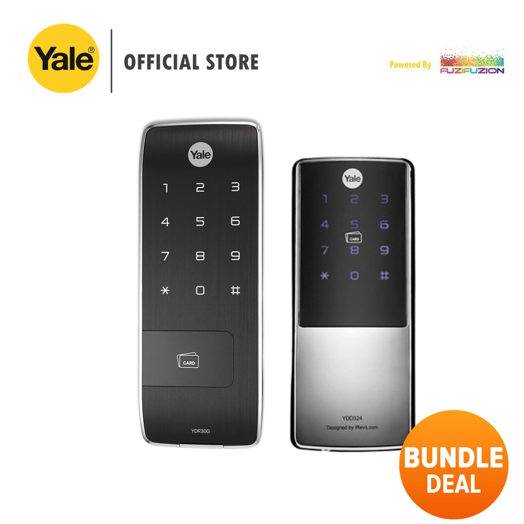 Yale Ydr30g Gate Ydd324 Door Digital Lock Bundle Shopee Singapore