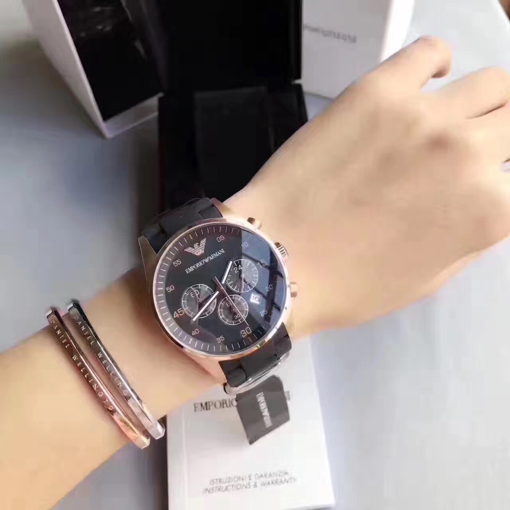 emporio armani rose gold