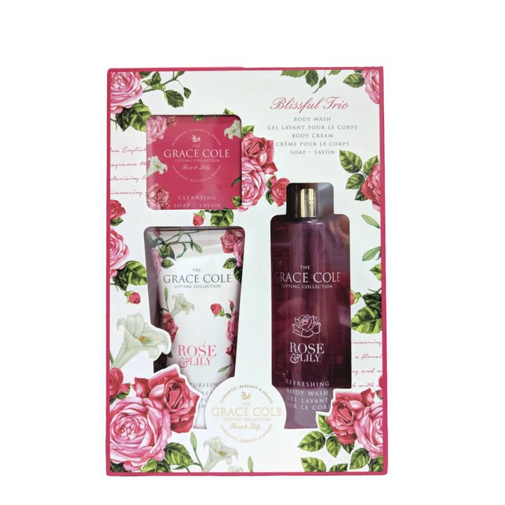 Grace Cole Body Skin Care Rose & Lily Gift Set 150 ml