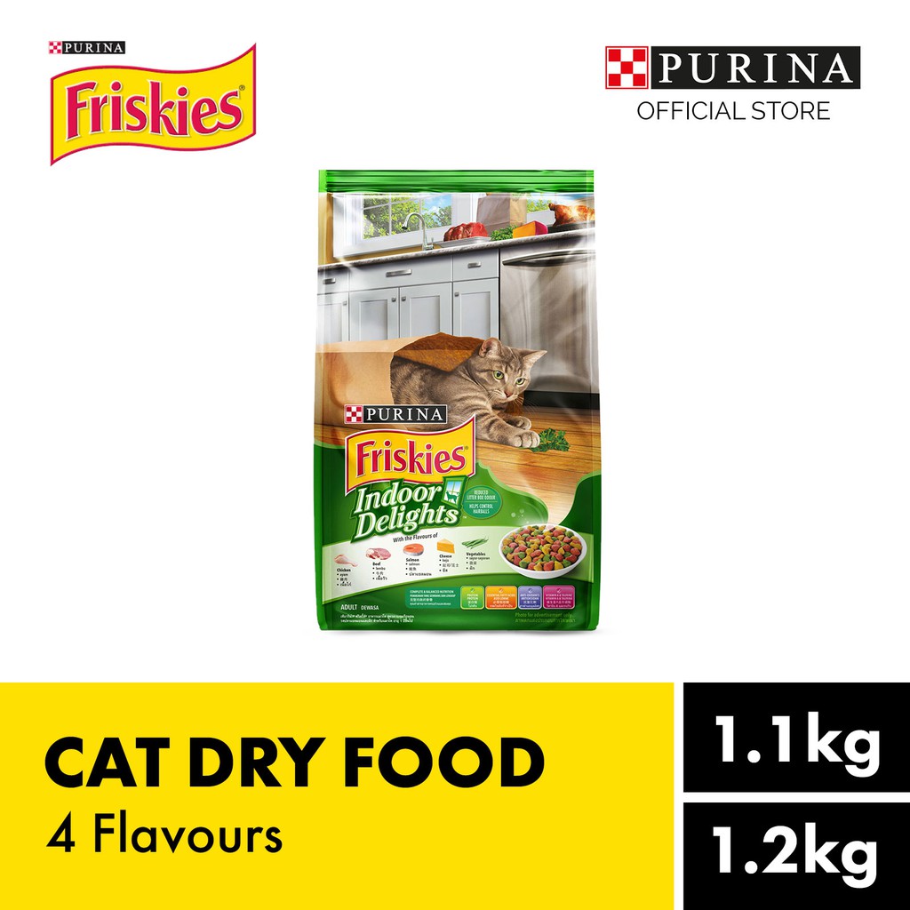 Friskies Cat Adult Dry Food 11kg12kg 4 Flavours Shopee Singapore 1483