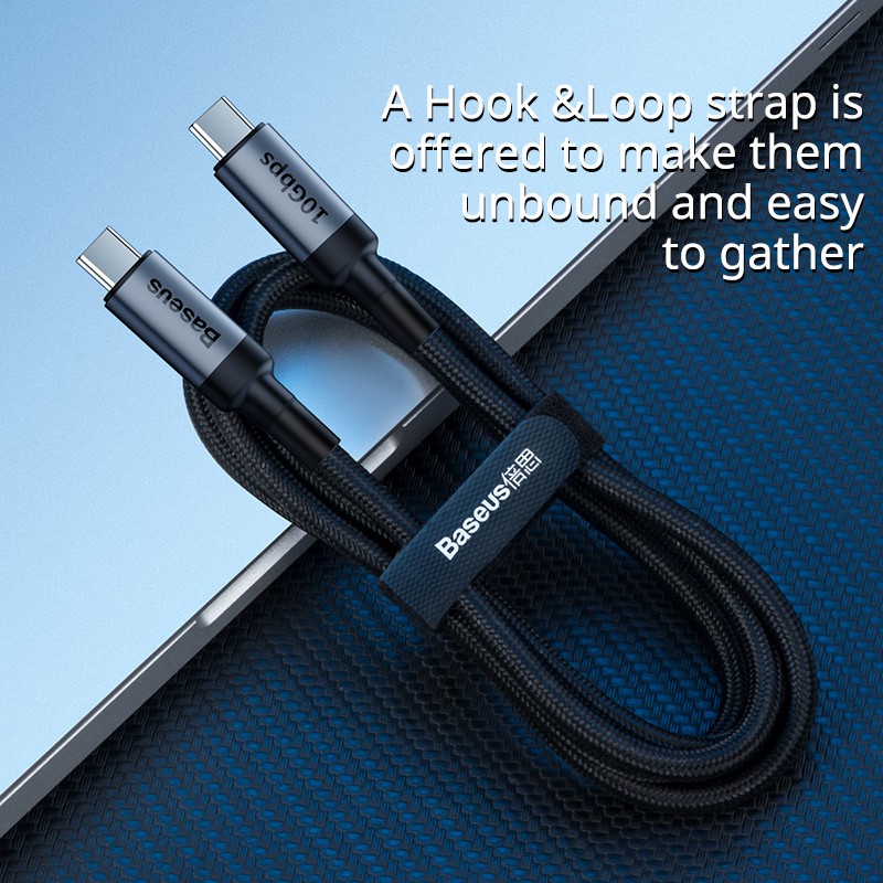 Baseus Usb 3 1 Usb Type C To Usb C Cable For Macbook Pd Quick Charge 4 0 Cable Shopee Singapore