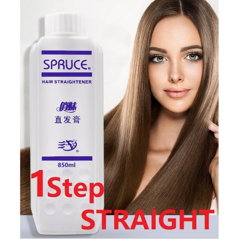 Hair Rebonding Cream / Hair straightening / Straight hair / Spruce / Ubat  Krim Lurus Rambut / 直发膏永久 / 直發膏 - 1 pc | Shopee Singapore