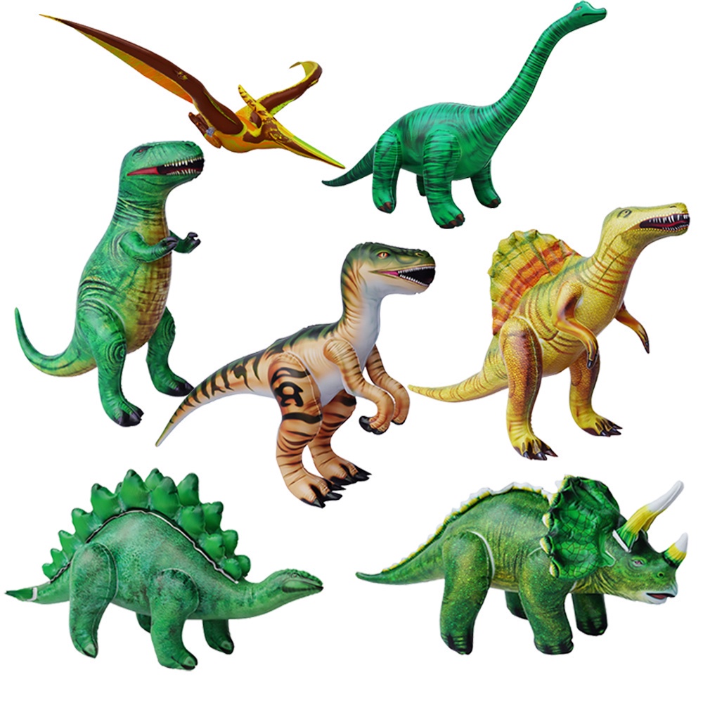 4D Dinosaur Balloon Large Triceratops Velociraptor Foil Balloon Kids Toy Boy Birthday Party Decoration