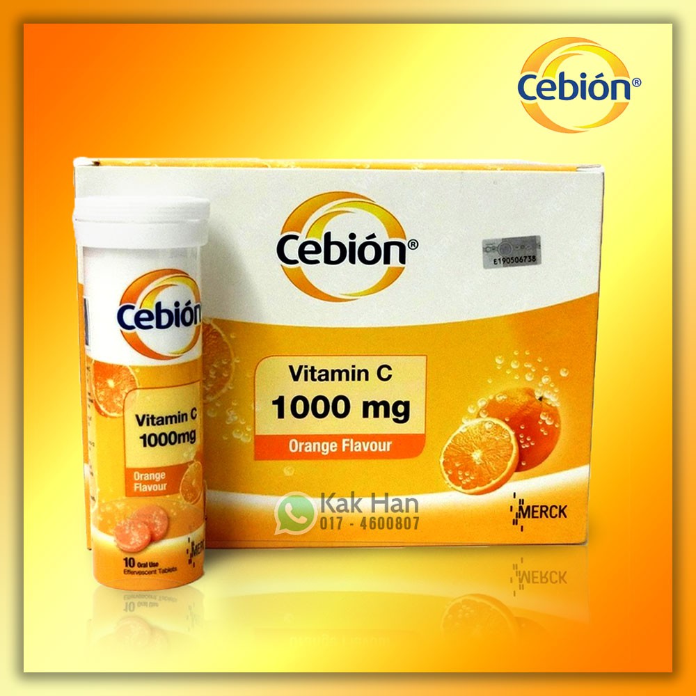 Cebion Vitamin C Effervescent Tablet 1000mg Orange Flavour Shopee Singapore