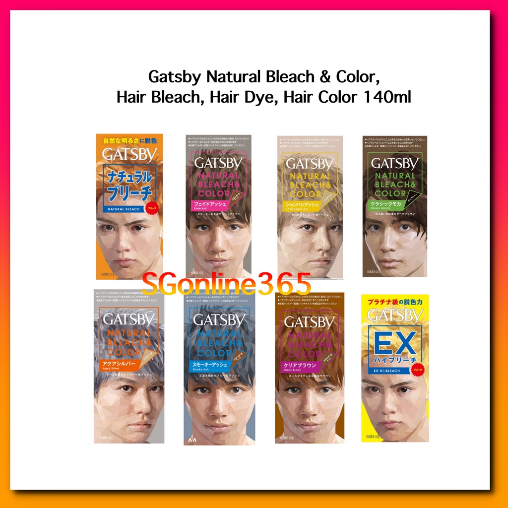 Gatsby Natural Bleach & Color, Hair Bleach, Hair Dye , Hair Colour 140ml |  Shopee Singapore