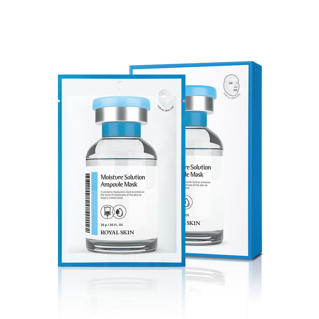 Download Royal Skin Moisture Solution Ampoule Mask Shopee Singapore PSD Mockup Templates