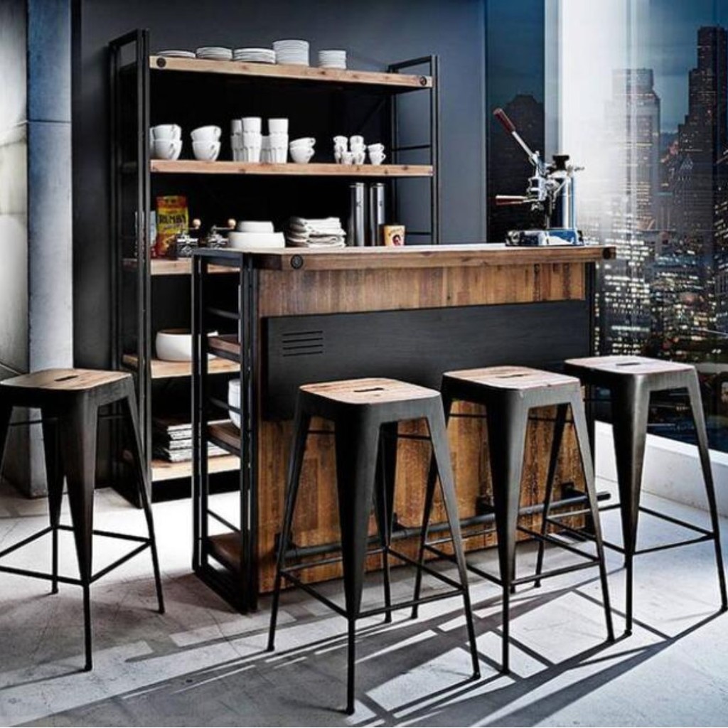 Tsbt 008 Po Kitchen Island High Bar Table Bar Stool Chair Shopee Singapore