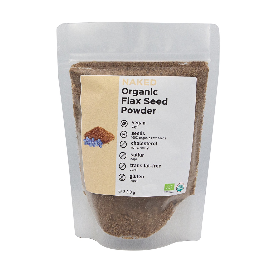 Naked Organic Flaxseed Powder, 200G Superlative Foods [Singapore