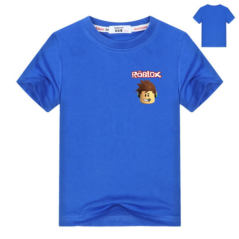 Boys Roblox Video Game T Shirt Kids Summer Short Sleeve Cartoon - roblox boys short sleeve t shirt kids cartoon summer video game clothing children short sleeve cotton tee shirt