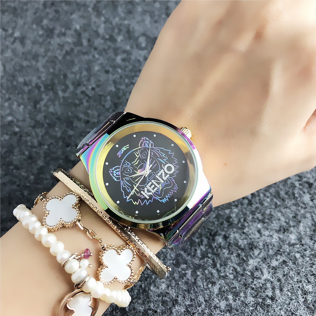 kenzo rainbow tiger watch