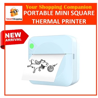 [NEW ARRIVAL] Mini Portable Square Wireless Bluetooth Pocket Thermal Printer Android IOS Print Labels Printer Labeller