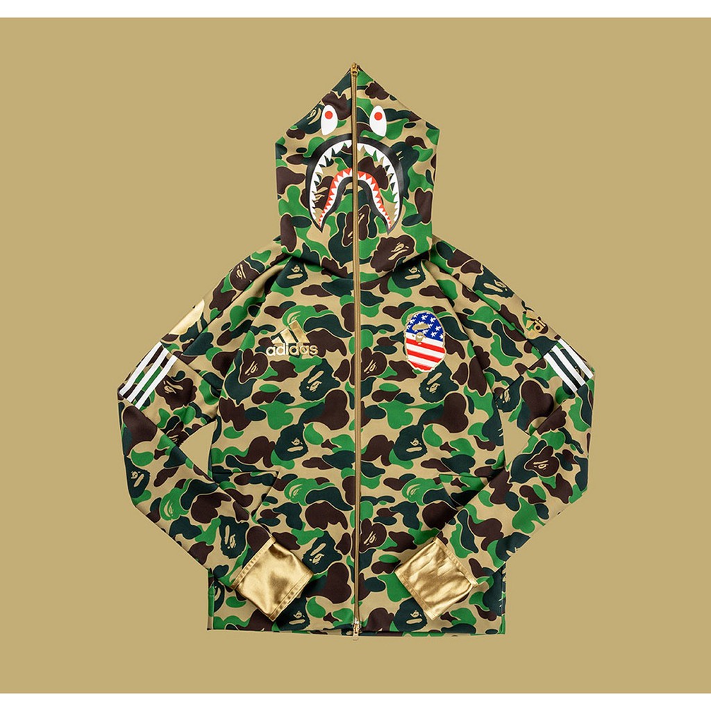 Bape x Adidas Super Bowl Hoodie (Green 