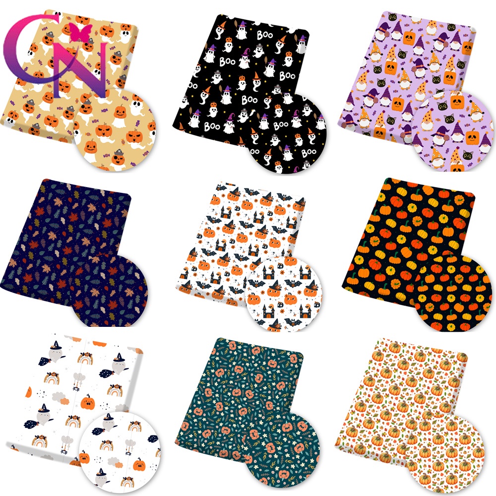 Cotton Woven Pumpkin Head Ghost Halloween Series Printing Is Soft And Comfortable For Making Clothing Fabric 59 Inches Shopee Singapore