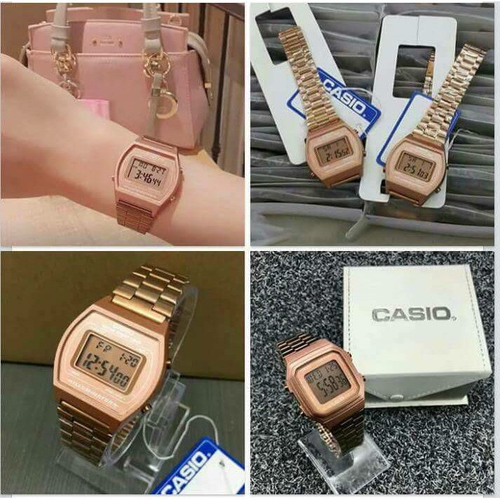 jam casio rose gold original