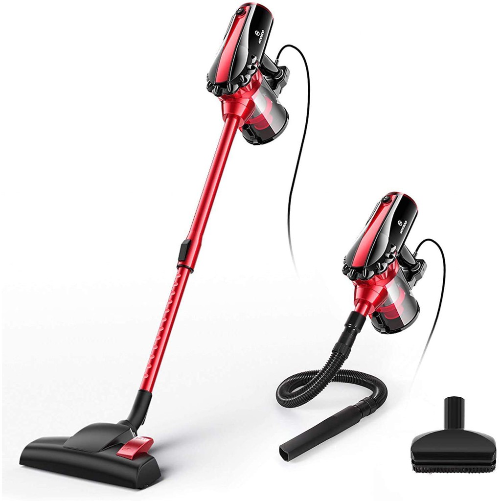 MOOSOO Vacuum Cleaner, 17KPa Strong Suction 4 in 1 Corded Stick Vacuum