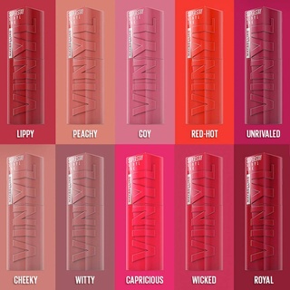 Maybelline Superstay Vinyl Ink Liquid Lipstick, Lippy, High Shine That  Lasts for 16 HRs