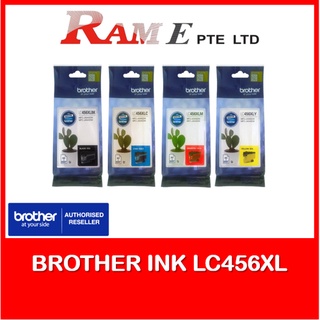 [ORIGINAL] Brother Ink LC-456XL LC456XL LC456 LC 456XL 456 Black Cyan Magenta Yellow