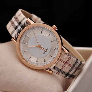 New Brand Luxury Watches Fashion Quartz Ladies Watch Plaid Clock Rose Gold Dial Dress Casual Wristwatch Women Watches