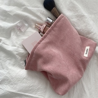 Image of thu nhỏ Ohaya Corduroy Cosmetic Bag Female ins Style Large Capacity Lipstick Makeup Change Mobile Phone Portable Clutch #0