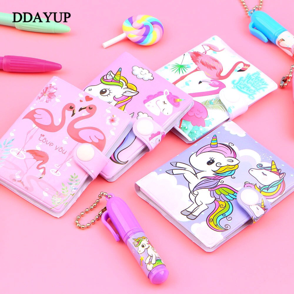 Unicorn Flamingo Memo Pad + Ball Pen Notes Memo Notepad Notebooks Gift ...