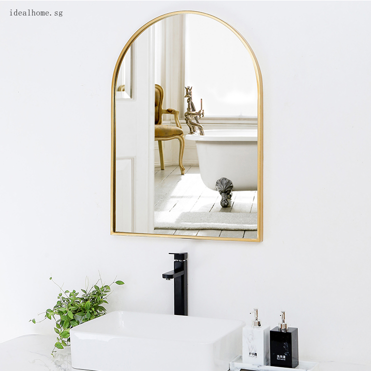 Nordic Wall Hanging Art Mirror Makeup, Vintage Bathroom Mirrors