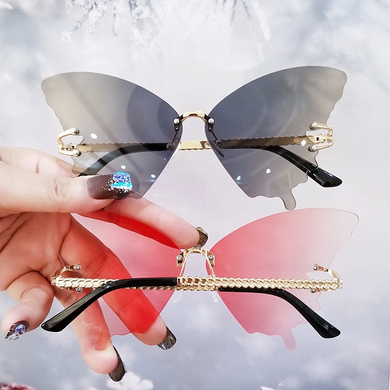 Image of Butterfly Frame Sunglasses Beach Fashion Shades Sunglasses For Women/Men #7