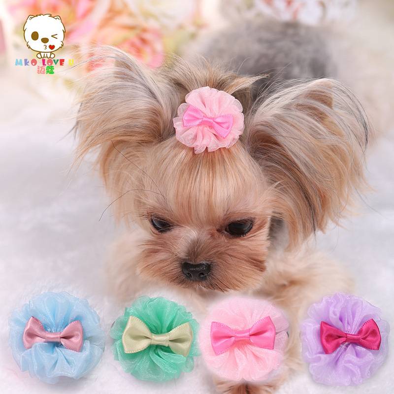 Dog Hair Clips Small Top Hat Hairpin Shiny Pet Puppy Cat Headwear Accessories 