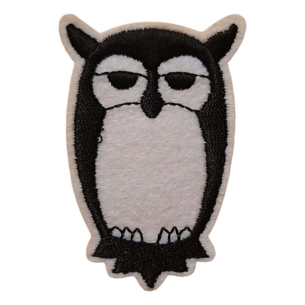 Iron On Patch Cartoon Owl Children Scrapbook Embroidery Nocturnal Animal  Bird Applique Decal Motif  x 5 cm | Shopee Singapore