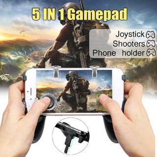 HOT5 IN 1 Mobile Gaming Gamepad Controller Shooter Trigger ... - 