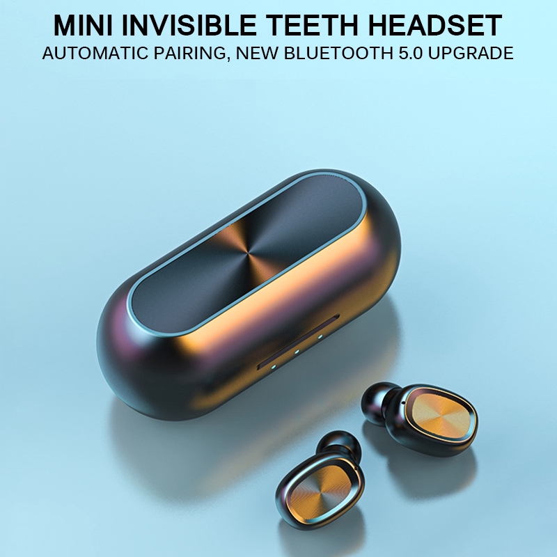 b5 tws bluetooth wireless earphone 5.0