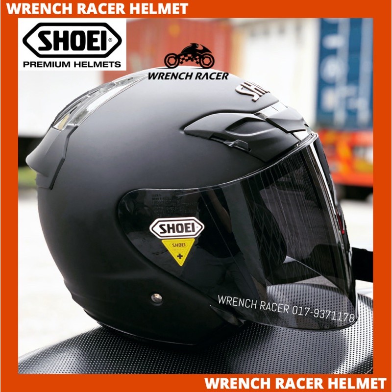 Shop Malaysia Helmet Shoei Jforce 3 Jf3 Matte Black Helmet Visor Cj1 1 To 1 Shopee Singapore