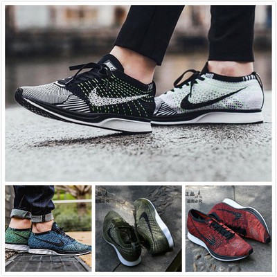 unisex nike flyknit racer running shoes