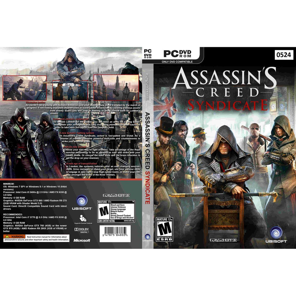 Pc Assassin S Creed Syndicate Gold Edition Shopee Singapore