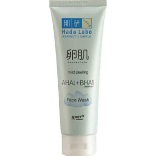 hada labo mild peeling face wash