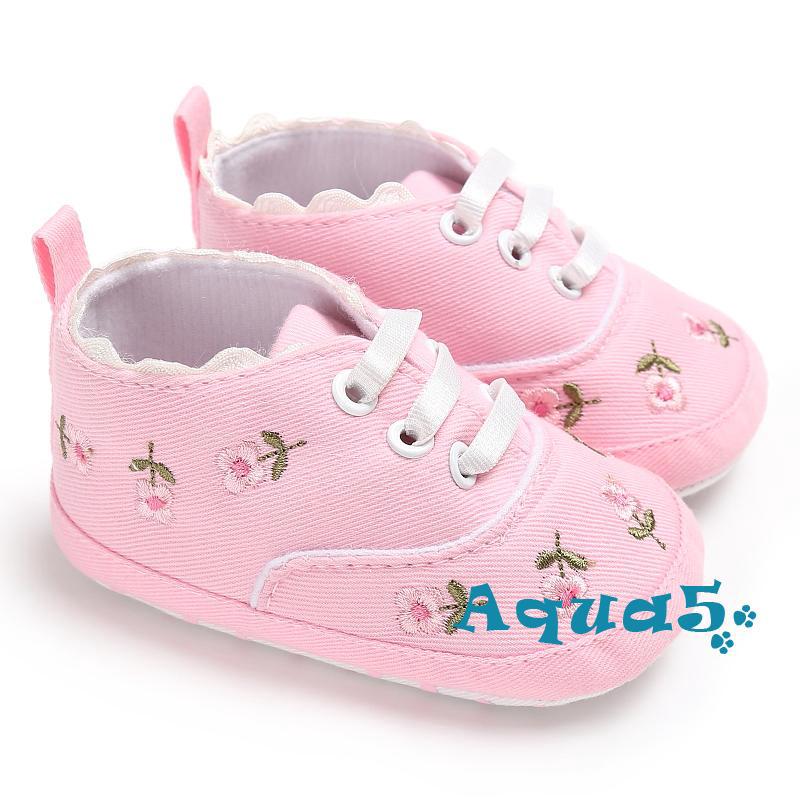 dFlower Baby Infant Kid Girl Soft Sole Crib Toddler Summer Princess Sneaker #8