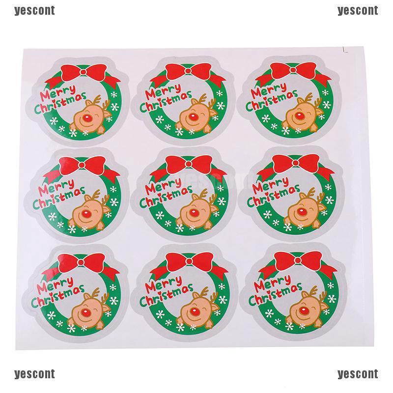 90pcs Merry Christmas Sealing Stickers Diy Gifts Labels Candy Packaging Shopee Singapore