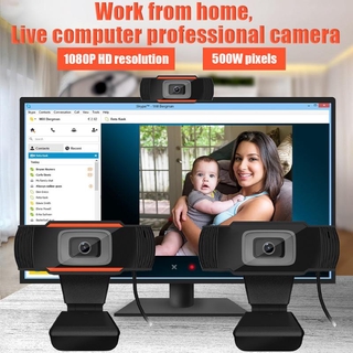 【SG Stock】1080P HD Webcam Wth Mic Rotatable PC Desktop Web Camera