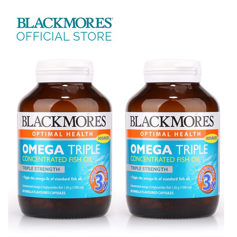 [Bundle of 2] Blackmores Omega Triple Concentrated Fish Oil 60caps