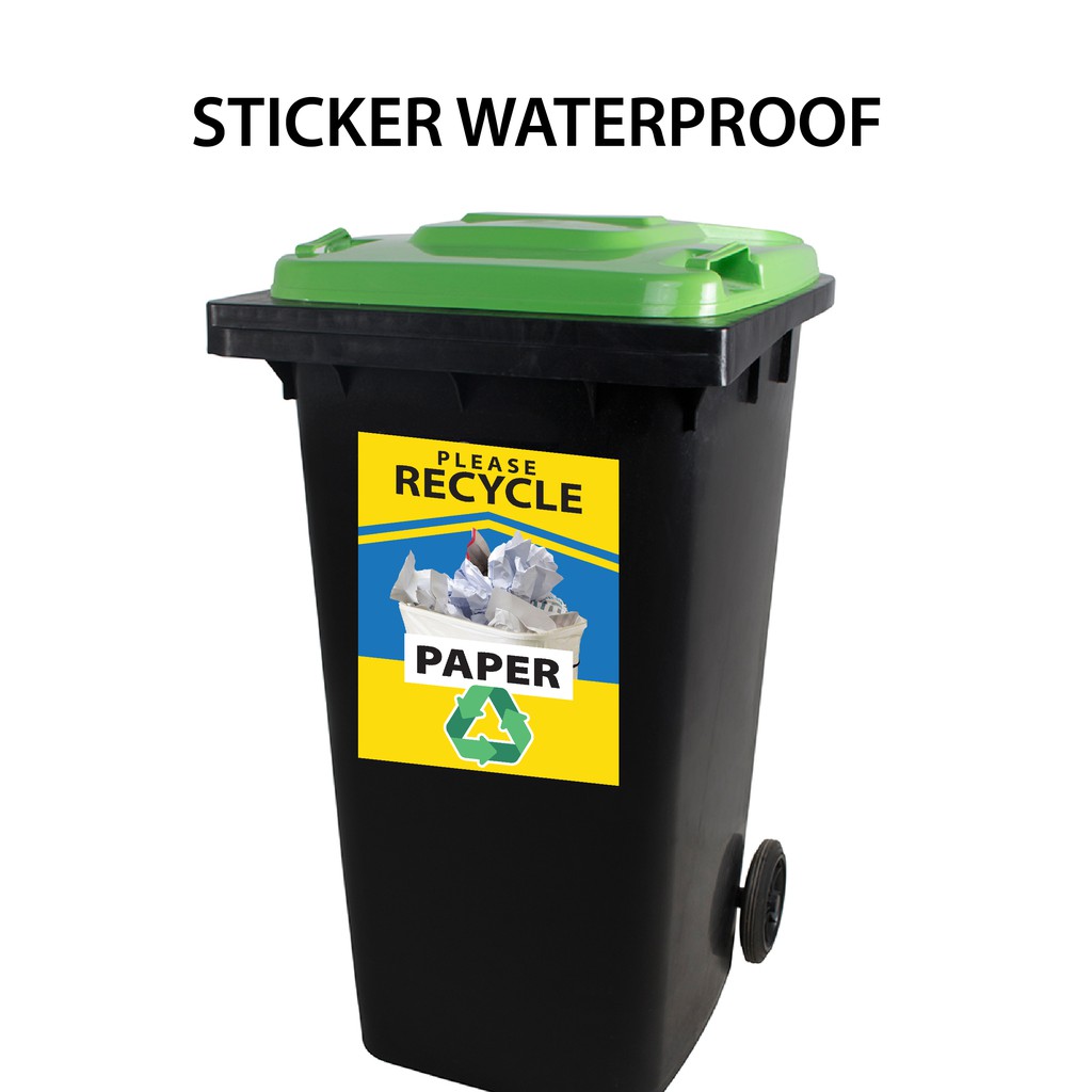 Sticker Recycle Tampal Pada Tong Sampah Shopee Singapore