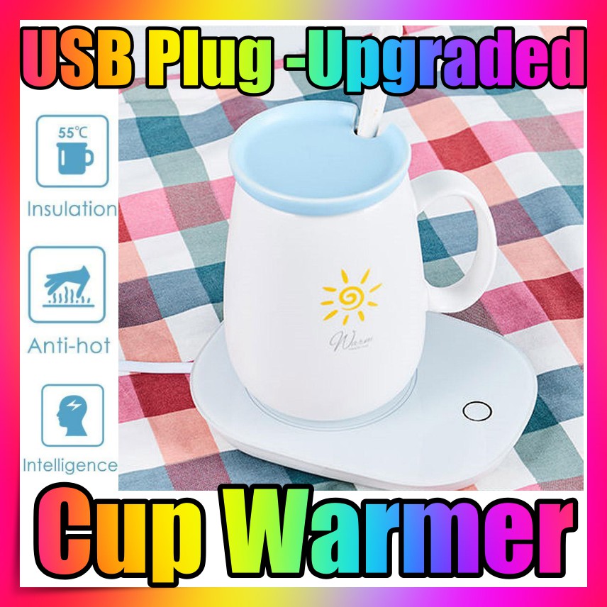 (SG SELLER)Cup Warmer Upgraded USB Plug Food Warmer Cup Warner