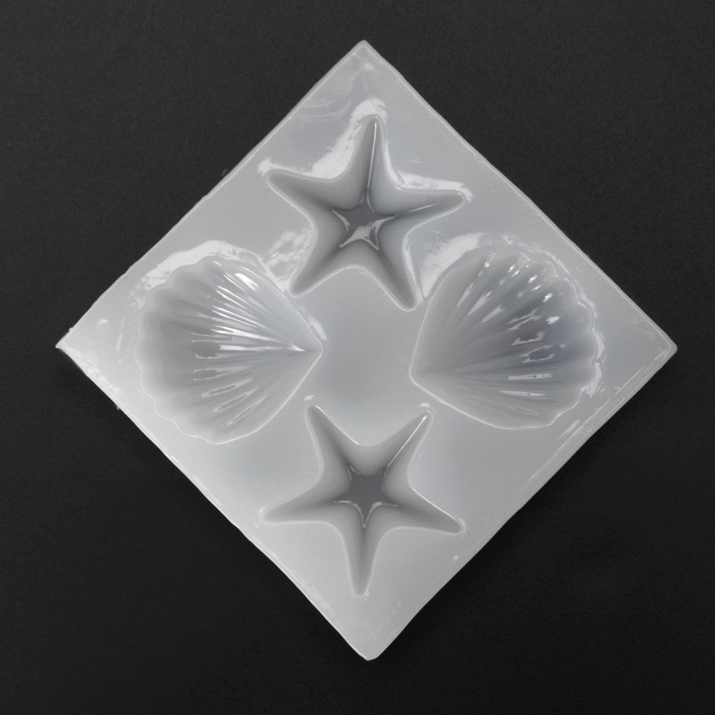 Diy Jewelry Making Shell Silicone Mold Mirror Craft Starfish Cake