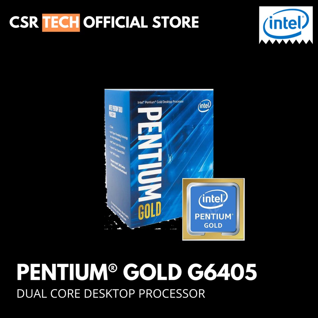 Intel Pentium Gold G6405 Processor LGA1200 2 Cores 4 Threads Processor