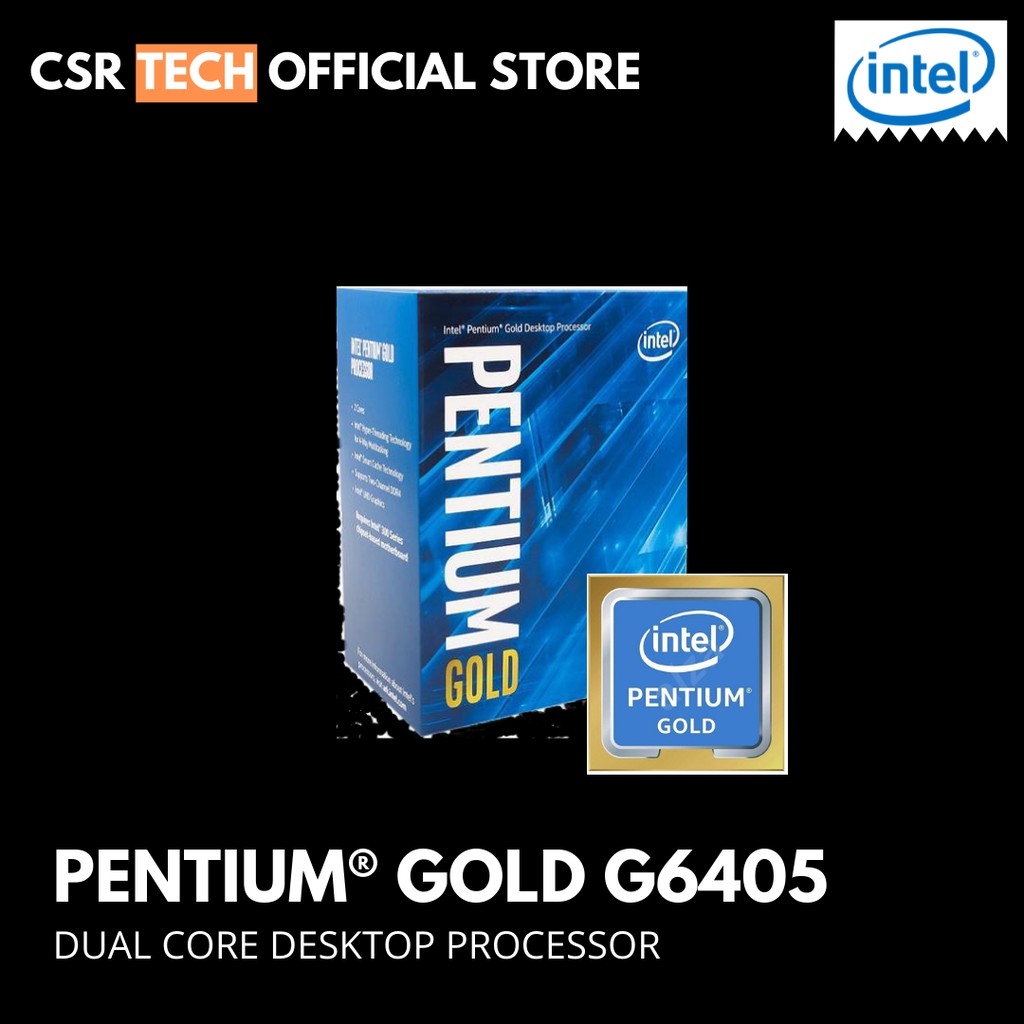 Intel Pentium Gold G6405 Processor Lga1200 2 Cores 4 Threads Processor Shopee Singapore 6665